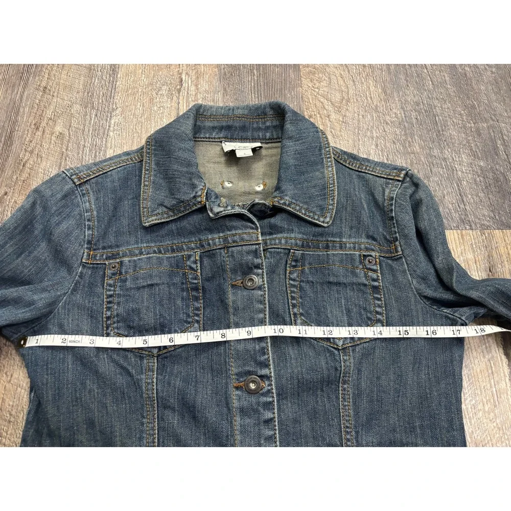 Ann Taylor LOFT Womens Denim Jacket Medium Wash‎ Blue Jean Jacket Size 2